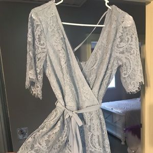 Light blue romper from Charolette Ruse!